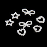 Maxbell 150 Assorted Shaped Faux Pearls Cabochon Embellishments Wedding Card Making - Aladdin Shoppers