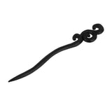 Maxbell Women Handmade Carved Hair Pin Stick Vintage Ebony Wood Hair Clips Black 2# - Aladdin Shoppers