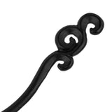 Maxbell Women Handmade Carved Hair Pin Stick Vintage Ebony Wood Hair Clips Black 2# - Aladdin Shoppers