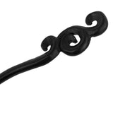 Maxbell Women Handmade Carved Hair Pin Stick Vintage Ebony Wood Hair Clips Black 2# - Aladdin Shoppers