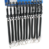 Maxbell 24 pcs Retractable Spiral Stretch String Keychain Key Ring Chain Keyring