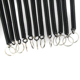 Maxbell 24 pcs Retractable Spiral Stretch String Keychain Key Ring Chain Keyring