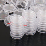 Maxbell 100pcs Clear Coin Capsules Containers Boxes Holders 24mm - Aladdin Shoppers