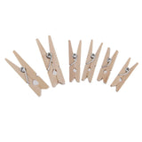 Maxbell 100pcs Natural Wooden Pegs Clothes Pins Clips 35*5mm - Aladdin Shoppers