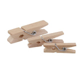 Maxbell 100pcs Natural Wooden Pegs Clothes Pins Clips 35*5mm - Aladdin Shoppers