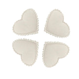 Maxbell 100Pcs Heart Shape Fabric Flower Petals Wedding Decor White - Aladdin Shoppers