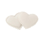 Maxbell 100Pcs Heart Shape Fabric Flower Petals Wedding Decor White - Aladdin Shoppers