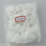 Maxbell 100Pcs Heart Shape Fabric Flower Petals Wedding Decor White - Aladdin Shoppers