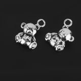 Maxbell 25pcs Little Bear Charms for Jewellery Crafts DIY Silver - Aladdin Shoppers