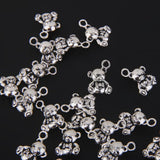 Maxbell 25pcs Little Bear Charms for Jewellery Crafts DIY Silver - Aladdin Shoppers