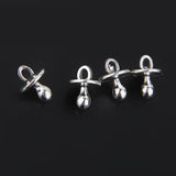 Maxbell 25pcs Baby Nipple Pacifier Charms for Jewellery Crafts DIY Silver - Aladdin Shoppers