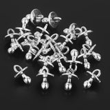 Maxbell 25pcs Baby Nipple Pacifier Charms for Jewellery Crafts DIY Silver - Aladdin Shoppers