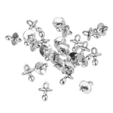 Maxbell 25pcs Baby Nipple Pacifier Charms for Jewellery Crafts DIY Silver - Aladdin Shoppers