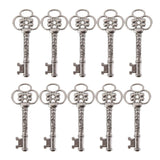 Maxbell 10pcs Antique Silver Key Shape Charms Pendants For DIY Jewelry - Aladdin Shoppers