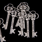 Maxbell 10pcs Antique Silver Key Shape Charms Pendants For DIY Jewelry - Aladdin Shoppers