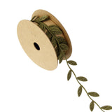 Maxbell 2 Rolls Vintage Satin Leaf Leaves Vine Garlands Ribbon Trim Sewing Craft