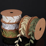 Maxbell Vintage Satin Leaf Leaves Vine Garlands Ribbon Trim Sewing DIY Craft Golden