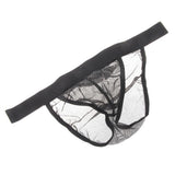 Maxbell Men's Sexy Sheer Mesh G-string Underwear Bikini T-back Thongs Briefs Black - Aladdin Shoppers