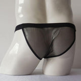 Maxbell Men's Sexy Sheer Mesh G-string Underwear Bikini T-back Thongs Briefs Black - Aladdin Shoppers