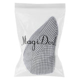 Maxbell Kids Beret Cap Boy Girl Houndstooth Newsboy Hat Flap Cabbie Hat Black+White - Aladdin Shoppers