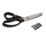 Maxbell Leather Scalloped Tooth Scissors Lace Scissors with Black Handle 4mm - Aladdin Shoppers