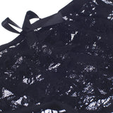 Maxbell Womens Lace Open Crotch Low Rise Sexy G-String Underwear Black M - Aladdin Shoppers