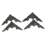 Maxbell 4 x Angle Closet Cabinet Corner Protector Bracket Embellishments Aged Bronze - Aladdin Shoppers