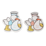 Maxbell 25pcs Baby Shower Wall Stickers Birthday Party Decorations Pink Littile Duck - Aladdin Shoppers