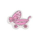 Maxbell 25pcs Baby Shower Wall Stickers Birthday Party Decorations Pink Pram - Aladdin Shoppers