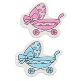 Maxbell 25pcs Baby Shower Wall Stickers Birthday Party Decorations Pink Pram - Aladdin Shoppers