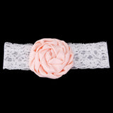 Maxbell Peach Colored Rose Flower Baby Girls Headband Photography Props Hair Band - Aladdin Shoppers