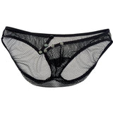 Maxbell Sexy Men Big Mesh Net Underwear See Through Sheer Thong Pouch Briefs M Blk - Aladdin Shoppers
