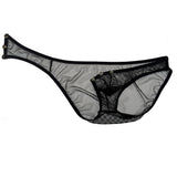 Maxbell Sexy Men Big Mesh Net Underwear See Through Sheer Thong Pouch Briefs M Blk - Aladdin Shoppers