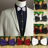 Maxbell Dacron Bow Ties Polyester Silk Butterfly Tie Tuxedo Party Bowtie #1