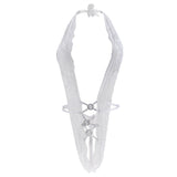 Maxbell 2xWomen Sexy Lingerie Nightwear Underwear Sleepwear Lace G-string White YG3034