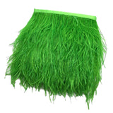 Maxbell 2pcs Ostrich Feather Fringe Trim Costume Sewing Crafts Decorations
