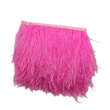 Maxbell 2pcs Ostrich Feather Fringe Trim Costume Sewing Crafts Decorations