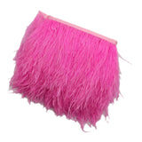 Maxbell 2pcs Ostrich Feather Fringe Trim Costume Sewing Crafts Decorations