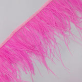 Maxbell 2pcs Ostrich Feather Fringe Trim Costume Sewing Crafts Decorations