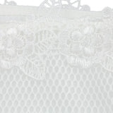 Maxbell Maxbell Sexy Women Lace Mesh Bikini Set Push Up Bra Swimwear Swimsuit White L