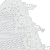 Maxbell Maxbell Sexy Women Lace Mesh Bikini Set Push Up Bra Swimwear Swimsuit White L