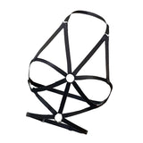Maxbell Women Harness Bra Cage Bra Crop Top Black Strappy Sexy Costume Bra for Lady