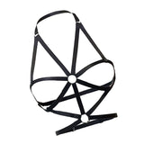 Maxbell Women Harness Bra Cage Bra Crop Top Black Strappy Sexy Costume Bra for Lady