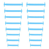 Maxbell 16 Pieces Silicone Elastic Shoelaces No Tie Shoe Laces Running NEW Blue - Aladdin Shoppers