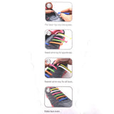 Maxbell 16 Pieces Silicone Elastic Shoelaces No Tie Shoe Laces Running NEW Brown - Aladdin Shoppers