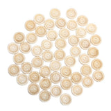 Maxbell 50pcs Heart Handmade 2 Holes Wooden Buttons Sewing Scrapbooking DIY 2cm - Aladdin Shoppers