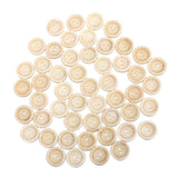 Maxbell 50pcs Heart Handmade 2 Holes Wooden Buttons Sewing Scrapbooking DIY 2cm - Aladdin Shoppers