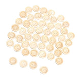 Maxbell 50pcs Heart Handmade 2 Holes Wooden Buttons Sewing Scrapbooking DIY 2cm - Aladdin Shoppers