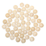 Maxbell 50pcs Heart Handmade 2 Holes Wooden Buttons Sewing Scrapbooking DIY 2cm - Aladdin Shoppers