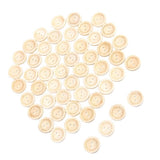 Maxbell 50pcs Heart Handmade 2 Holes Wooden Buttons Sewing Scrapbooking DIY 2cm - Aladdin Shoppers